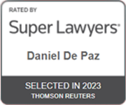 Rated by Super Lawyer | Daniel De Paz | Selected in 2023 | Thomson Reuters